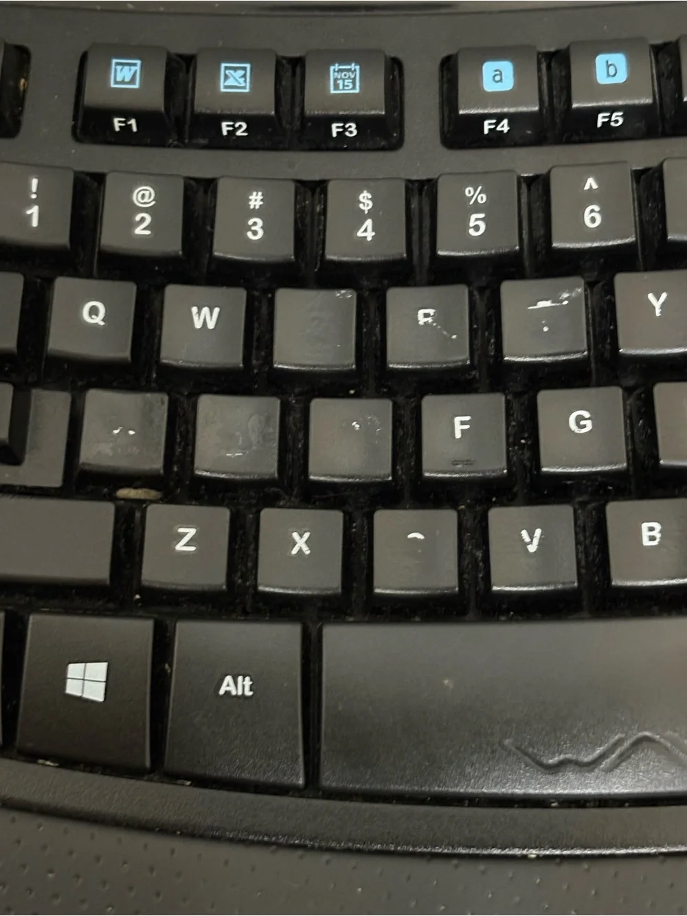 Logitech K350 Wave Wireless Ergonomic Keyboard Tested No Dongle READ DESCRIPTION
